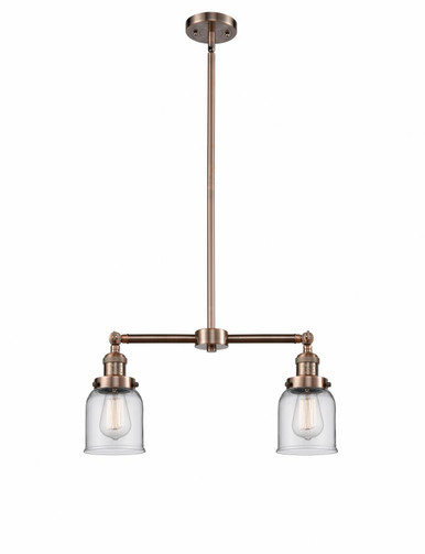 Bell 2 Light Stem Adjustable Island 10 Inch and 21 Inch Wide by Innovations - 209-AC-G52