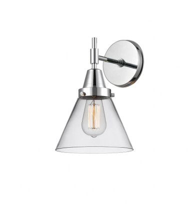 Cone 1 Light Wall Sconce 11.25 Inch Tall and 7.75 Inch Wide by Innovations - 447-1W-PC-G42