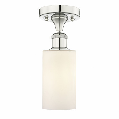 Clymer 1 Light Semi Flush Mount 10.88 and 3.88 Inch Wide by Innovations - 616-1F-PN-G801