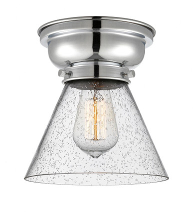 Cone 1 Light Flush Mount 8.25 Inch Tall and 7.75 Inch Wide by Innovations - 623-1F-PC-G44