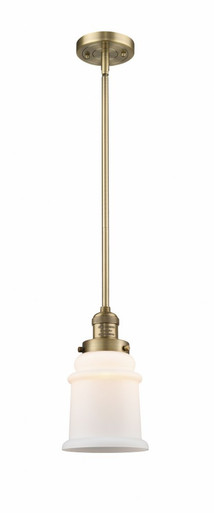 Canton 1 Light Stem Hung Mini Pendant 10 and 6.5 Inch Wide by Innovations - 201S-BB-G181