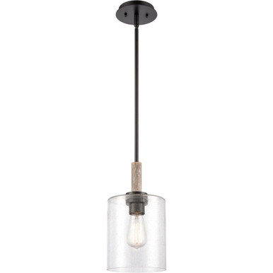 Paladin 100W 1 LED Stem Hung Mini Pendant 13.13X7.13 Inch by Innovations - 442-1S-BK-SDY-LED