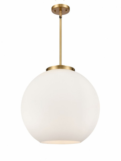 Athens 3 Light Stem Hung Pendant 18.38 X 17.75 Inch Wide by Innovations - 221-3S-BB-G121-18