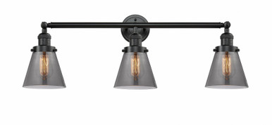Cone 3 Light Bath Vanity 11 Inch Tall and 30 Inch Wide by Innovations - 205-OB-G63