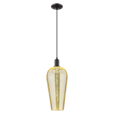 Chelsea 1 Light Cord hung Mini Pendant 19.83 and 8 Inch Wide by Innovations - 716-1P-BK-G456-8ME