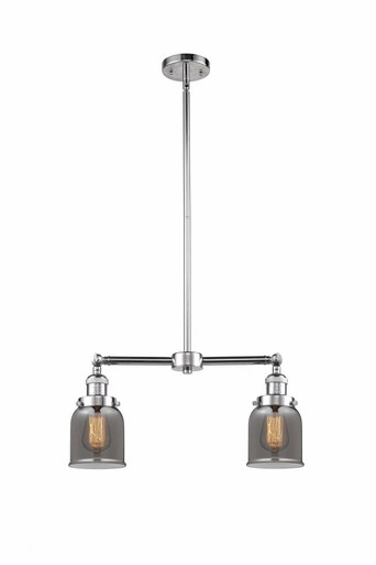 Bell 2 Light Stem Adjustable Island 10 Inch and 21 Inch Wide by Innovations - 209-PC-G53