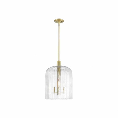 Bridal Veil 1 Light Mini Pendant 17.88 Inch and 12 Inch Wide by Innovations - 716-3S-AB-G559-12CL