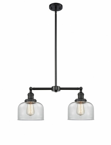 Bell 2 Light Stem Adjustable Down Island 10 and 21 Inch by Innovations - 209-BK-G72