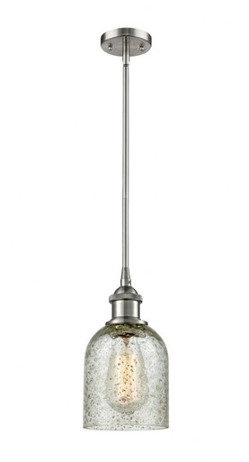 Caledonia 1 Light Mini Pendant 9 Inch Tall and 5 Inch Wide by Innovations - 516-1S-SN-G259