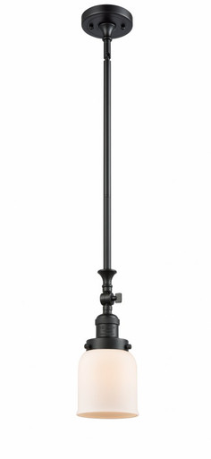 Bell 1 Light Adjustable Mini Pendant 11.63 X 5 Inch Wide by Innovations - 206-BK-G51