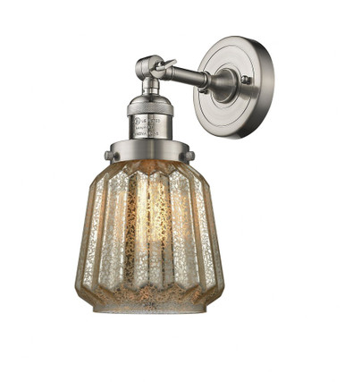 Chatham 1 Light Adjustable Clear Wall Sconce 12 and 7 Inch by Innovations - 203-SN-G146