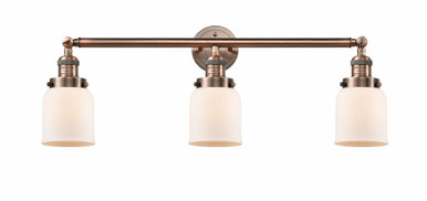 Bell 3 Light Bath Vanity 11 Inch Tall and 30 Inch Wide by Innovations - 205-AC-G51