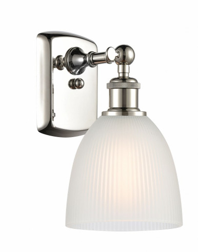 Castile 1 Light Wall Sconce 10 Inch Tall and 6 Inch Wide by Innovations - 516-1W-PN-G381
