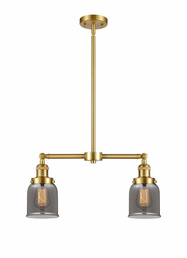 Bell 2 Light Stem Adjustable Island 10 Inch and 21 Inch Wide by Innovations - 209-SG-G53