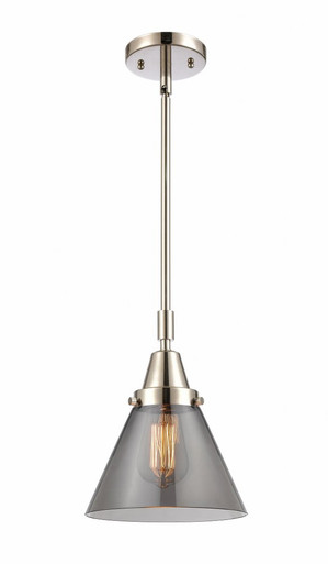 Cone 1 Light Stem Mini Pendant 11.13 Inch Tall X 8 Inch Wide by Innovations - 447-1S-PN-G43