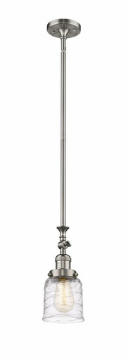 Bell 1 Light Adjustable Mini Pendant 11.63 X 5 Inch Wide by Innovations - 206-SN-G513