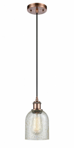 Caledonia 1 Light Cord Hung Mini Pendant 9 and 5 Inch Wide by Innovations - 516-1P-AC-G259