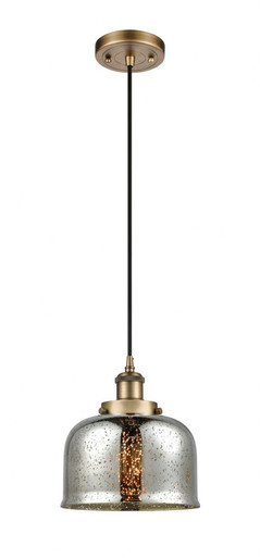Bell 1 Light Cord hung Mini Pendant 10 Inch and 8 Inch Wide by Innovations - 916-1P-BB-G78