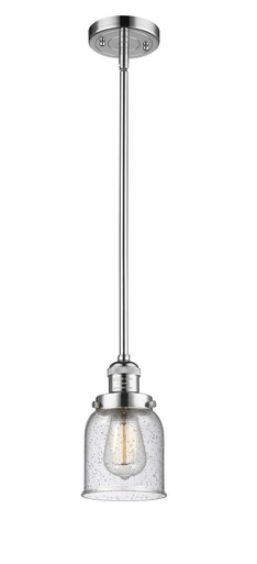 Bell 1 Light Stem Hung Mini Pendant 10 Inch and 5 Inch Wide by Innovations - 201S-PC-G54