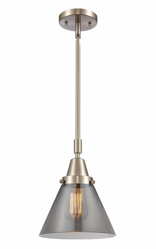 Cone 1 Light Stem Mini Pendant 11.13 Inch Tall X 8 Inch Wide by Innovations - 447-1S-SN-G43