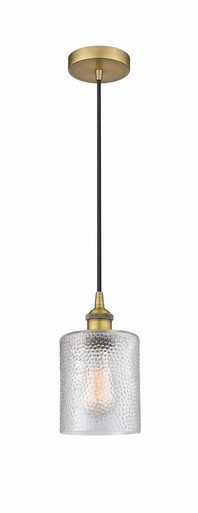 Cobbleskill 1 Light Cord Mini Pendant 9 and 5 Inch Wide by Innovations - 616-1P-BB-G112