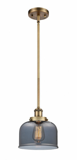 Bell 1 Light Mini Pendant 10 Inch Tall and 8 Inch Wide by Innovations - 916-1S-BB-G73
