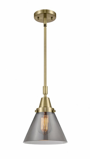 Cone 1 Light Stem Mini Pendant 11.13 Inch Tall X 8 Inch Wide by Innovations - 447-1S-AB-G43