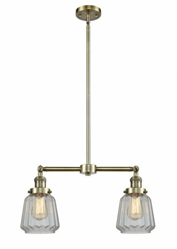 Chatham 2 Light Stem Adjustable Island 10 and 21 Inch Wide by Innovations - 209-AB-G142