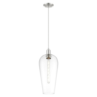 Chelsea 1 Light Cord hung Mini Pendant 19.83 and 8 Inch Wide by Innovations - 716-1P-SN-G456-8CL