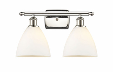 Bristol Glass 2 Light Industrial Vanity Light by Innovations - 516-2W-PN-GBD-751