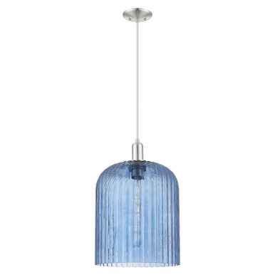 Bridal Veil 1 Light Cord hung Mini Pendant 18.33 X 12 by Innovations - 716-1P-SN-G559-12BL
