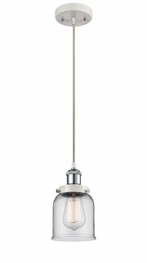 Bell 1 Light Cord hung Mini Pendant 10 Inch and 5 Inch Wide by Innovations - 916-1P-WPC-G52