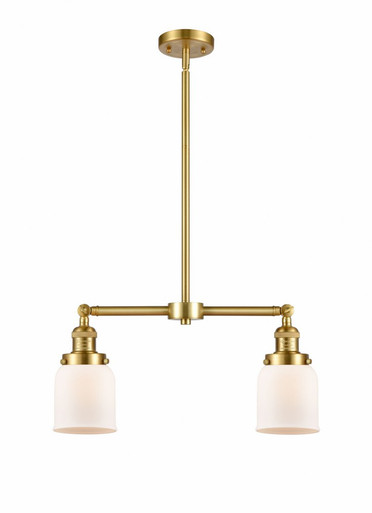 Bell 2 Light Stem Adjustable Island 10 Inch and 21 Inch Wide by Innovations - 209-SG-G51