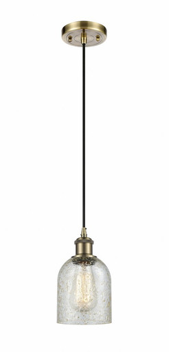 Caledonia 1 Light Cord Hung Mini Pendant 9 and 5 Inch Wide by Innovations - 516-1P-AB-G259