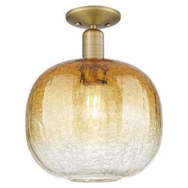 Brookhaven Sphere 1 Light Semi Flush Mount 13.5X10.5 Inch by Innovations - 716-1C-BB-G481-10AM