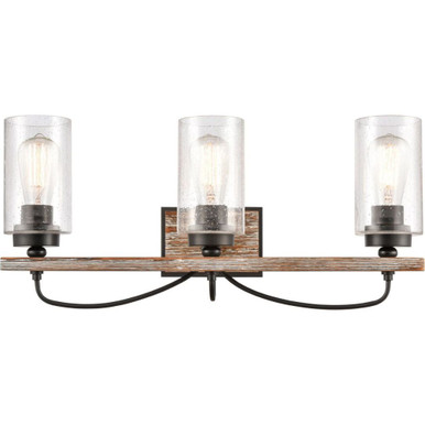 Paladin 3 Light Bath Vanity 11.25 Inch and 24.38 Inch Wide by Innovations - 442-3W-BK-SDY
