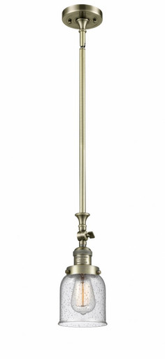 Bell 1 Light Adjustable Mini Pendant 11.63 X 5 Inch Wide by Innovations - 206-AB-G54