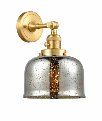 Bell 1 Light Adjustable Down Wall Sconce 12 and 8 Inch by Innovations - 203SW-SG-G78