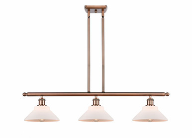 Orwell 3 Light Stem Hung Island 7.5 Inch Tall X 36 Inch Wide by Innovations - 516-3I-AC-G131