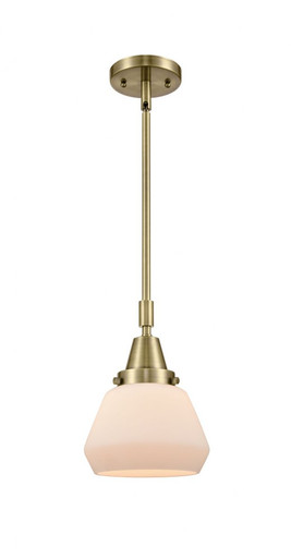 Fulton 1 Light Stem Mini Pendant 10.13 Inch and 7 Inch Wide by Innovations - 447-1S-AB-G171