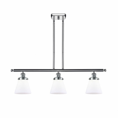 Cone 3 Light Stem Hung Island 10 Inch Tall and 36 Inch Wide by Innovations - 916-3I-PC-G61