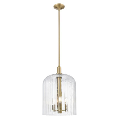 Bridal Veil 1 Light Mini Pendant 17.88 Inch and 12 Inch Wide by Innovations - 716-3S-BB-G559-12CL