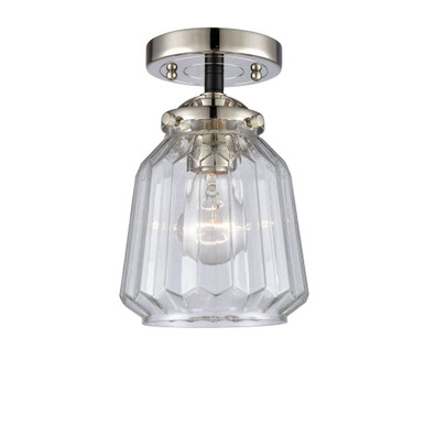Chatham 100W 1 LED Semi Flush Mount 8.13 and 7 Inch Wide by Innovations - 284-1C-BPN-G142-LED