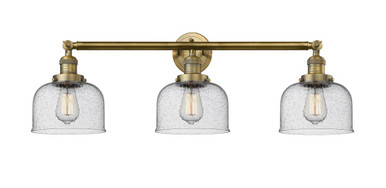 Bell 3 Light Bath Vanity 11 Inch Tall and 32 Inch Wide by Innovations - 205-BB-G74