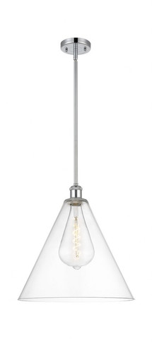 Berkshire Glass 1 Light Pendant 17 Inch Tall X 16 Inch Wide by Innovations - 516-1S-PC-GBC-162