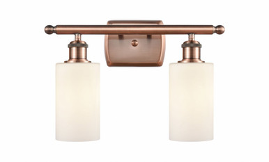Clymer 2 Light Bath Vanity 9.88 Inch Tall X 13.88 Inch Wide by Innovations - 516-2W-AC-G801