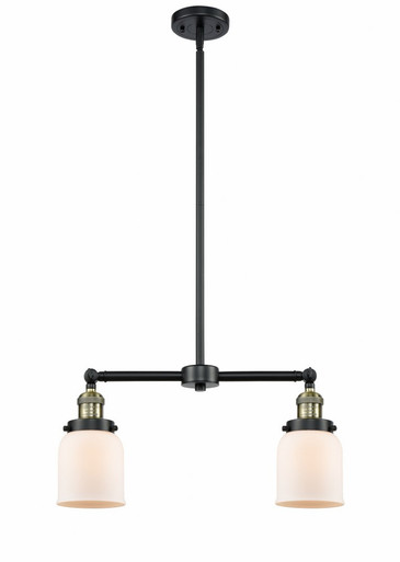 Bell 2 Light Stem Adjustable Island 10 Inch and 21 Inch Wide by Innovations - 209-BAB-G51