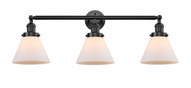 Cone 3 Light Bath Vanity 11 Inch Tall and 32 Inch Wide by Innovations - 205-OB-G41