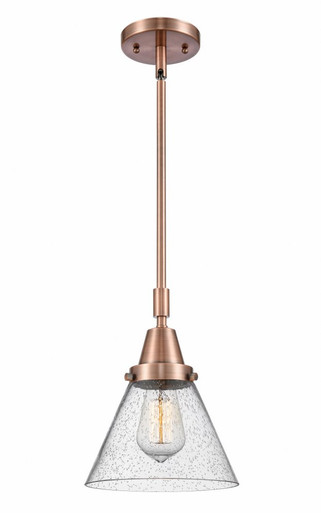 Cone 1 Light Stem Mini Pendant 11.13 Inch Tall X 8 Inch Wide by Innovations - 447-1S-AC-G44
