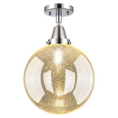 Beacon 1 Light Flush Mount 10 Inch Wide and 12.5 Inch Tall by Innovations - 447-1C-PC-G208-10